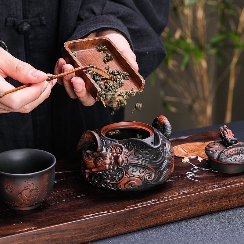 Chinese purple pottery handmad - đánh giá và giá Korean Tea Set